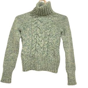 Express Grey Knit Turtleneck Merino Wool Cashmere Blend size Small